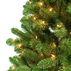 7.5' Pre-lit Virginia Pine Artificial Christmas Tree, Clear Lights -Noel Twinkle Shop dpul 0998 t75c5 3 62501.1688081533
