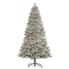 7.5' Pre-Lit Flocked Virginia Pine Artificial Christmas Tree, Clear Lights -Noel Twinkle Shop dpul 0998 tf75c5 1 54500.1667544733