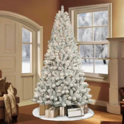 7.5' Pre-Lit Flocked Virginia Pine Artificial Christmas Tree, Clear Lights 5 7.5' Pre-Lit Flocked Virginia Pine Artificial Christmas Tree, Clear Lights -Noel Twinkle Shop dpul 0998 tf75c5 2 43871.1667544733