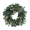 24" Vibrant Puleo International Artificial Eucalyptus Floral Spring Wreath -Noel Twinkle Shop dpul 1384 w24 18267.1675502991