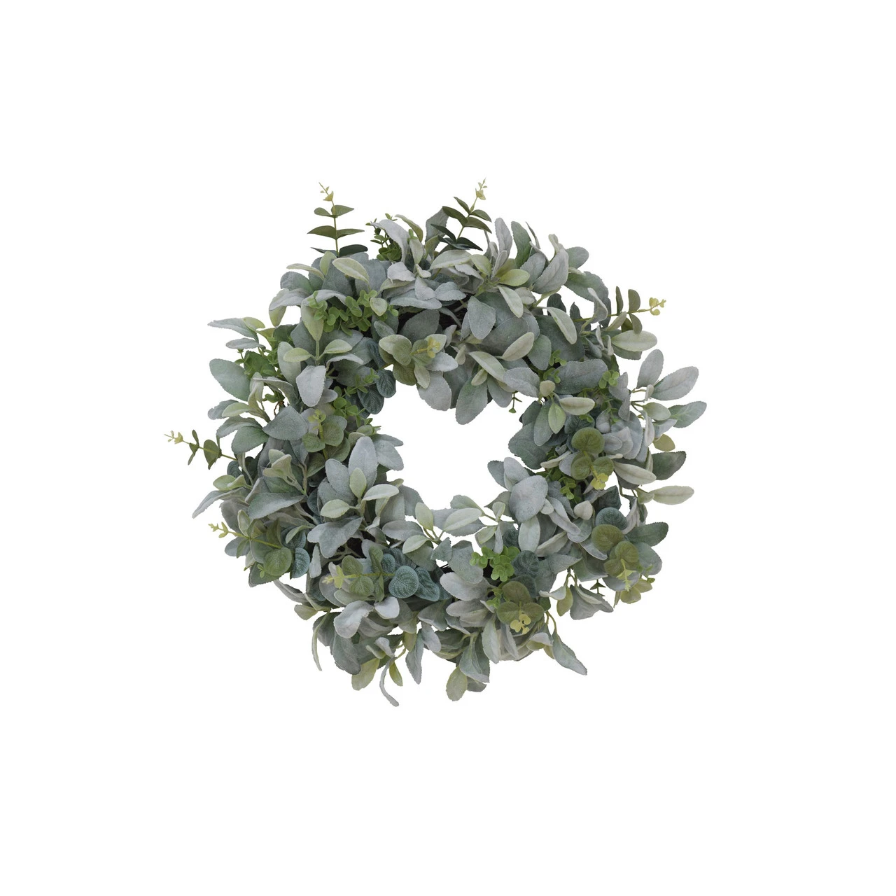 22" Vibrant Puleo International Artificial Lambs Ear Wreath 3 22" Vibrant Puleo International Artificial Lambs Ear Wreath
