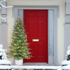 7.5' Pre-lit Potted Green Pine Medium Artificial Christmas Tree, Clear Lights 8 7.5' Pre-lit Potted Green Pine Medium Artificial Christmas Tree, Clear Lights -Noel Twinkle Shop dpul 1824 st75c450 3 80333.1688124629