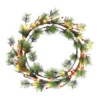 Pre-Lit Glittery Pine LED Lighted Artificial Christmas Wreath, 24-Inch, Warm Lights 1 Pre-Lit Glittery Pine LED Lighted Artificial Christmas Wreath, 24-Inch, Warm Lights -Noel Twinkle Shop dpul 2570 w24lw80 tw 1 91689.1688443495