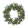 Pre-Lit Flocked Glittery Pine LED Lighted Artificial Christmas Wreath, 24-Inch, Warm White Lights 1 Pre-Lit Flocked Glittery Pine LED Lighted Artificial Christmas Wreath, 24-Inch, Warm White Lights -Noel Twinkle Shop dpul 2615 w24lw05 bo 1 13185.1688443496