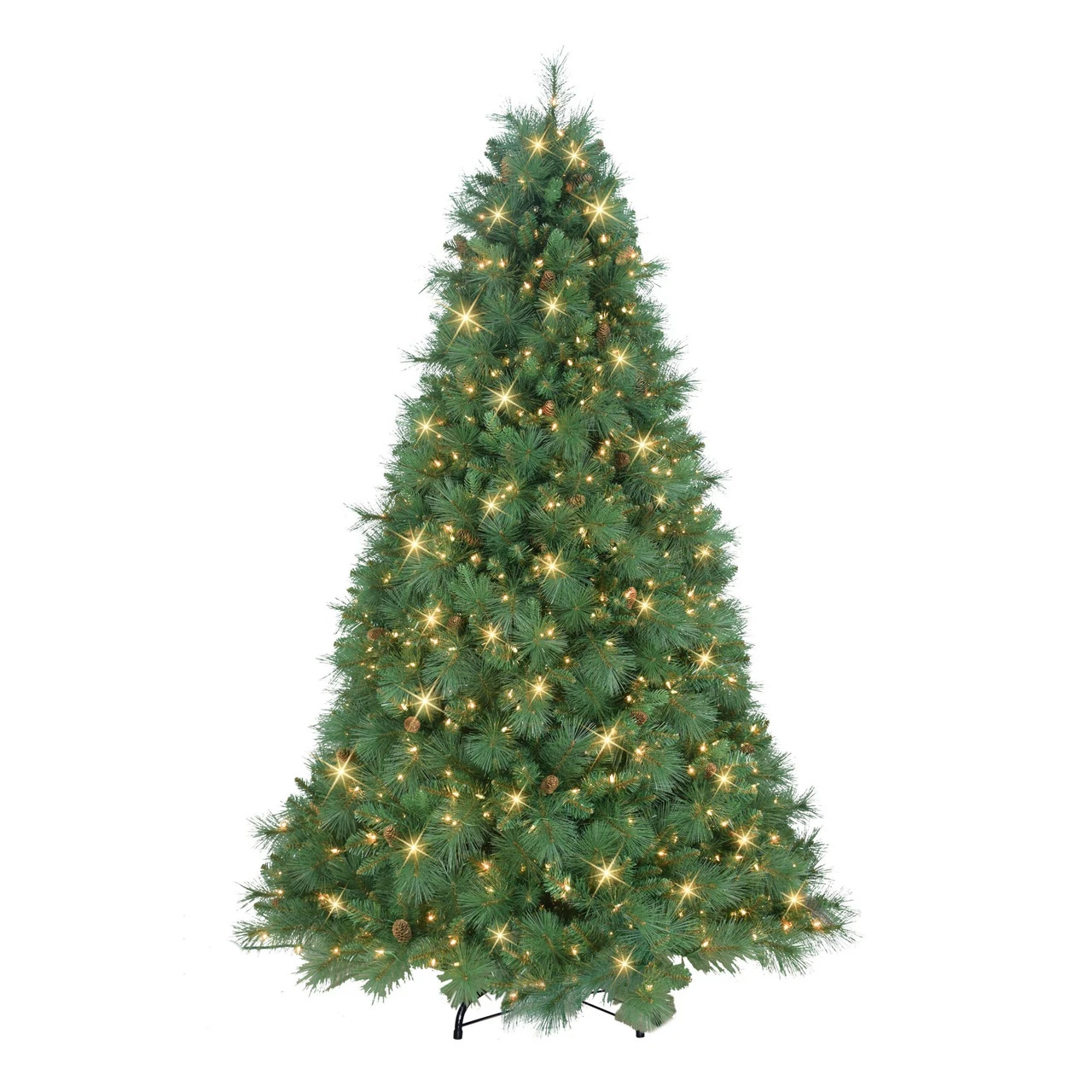 7.5' Pre-Lit Traditional Pine Artificial Christmas Tree, Clear Lights 3 7.5' Pre-Lit Traditional Pine Artificial Christmas Tree, Clear Lights