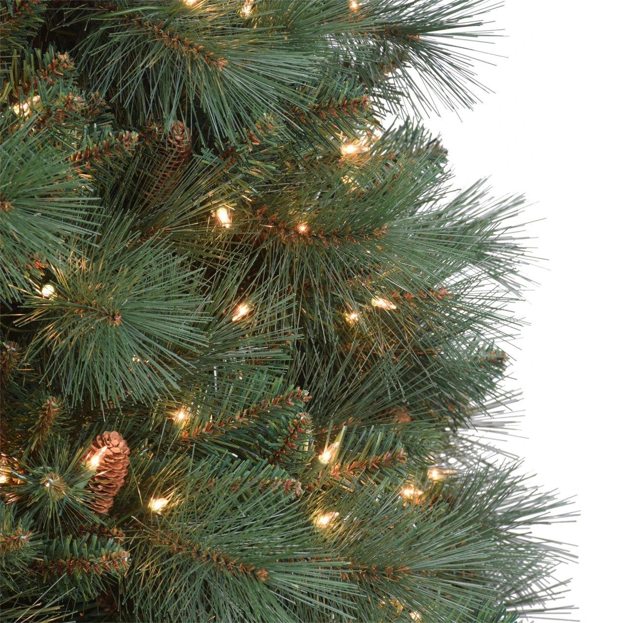 7.5' Pre-Lit Traditional Pine Artificial Christmas Tree, Clear Lights 5 7.5' Pre-Lit Traditional Pine Artificial Christmas Tree, Clear Lights - Image 3