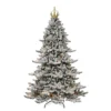 7.5' Pre-Lit Medium Flocked Spruce Gold Crown Artificial Christmas Tree, Clear Lights 1 7.5' Pre-Lit Medium Flocked Spruce Gold Crown Artificial Christmas Tree, Clear Lights -Noel Twinkle Shop dpul rmsfgcp 75c7 1 71873.1667544692