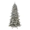 7.5' Pre-Lit Slim Flocked Spruce Artificial Christmas Tree, Clear Lights 2 7.5' Pre-Lit Slim Flocked Spruce Artificial Christmas Tree, Clear Lights -Noel Twinkle Shop dpul rmsslf 75c4 1 56670.1667544850