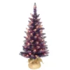 3' Pre-Lit Purple Artificial Christmas Tree With Clear Lights -Noel Twinkle Shop dpul st9612 30c05 pp 1 31482.1667535510