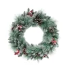 Glitter Needle Mixed Artificial Christmas Wreath, 24-Inch, Unlit 1 Glitter Needle Mixed Artificial Christmas Wreath, 24-Inch, Unlit -Noel Twinkle Shop dpul w9592 24 1 81965.1668756797