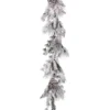48" White And Green Unique Snow Pine Cedar Cone Winter Artificial Garland -Noel Twinkle Shop drirb mtx64405 nafr 1 02027.1667666282