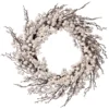26" Snowy White Winter Berry Christmas Wreath -Noel Twinkle Shop drirb mtx64826 wht 1 94923.1667654737