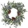 22" Blue, Green And Brown Blueberry, Pod Eucalyptus Cedar And Pine Christmas Wreath -Noel Twinkle Shop drirb mtx64832 nabl 1 05990.1667657210