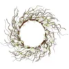 Twiggy Cherry Blossoms Artificial Spring Wreath, White And Brown 24-Inch -Noel Twinkle Shop dsele 4015 c 97028.1667679504