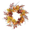 Mixed Leaves Artificial Autumn Wreath, Red And Green 24-Inch -Noel Twinkle Shop dsele pm2086 bugo 30385.1667615527