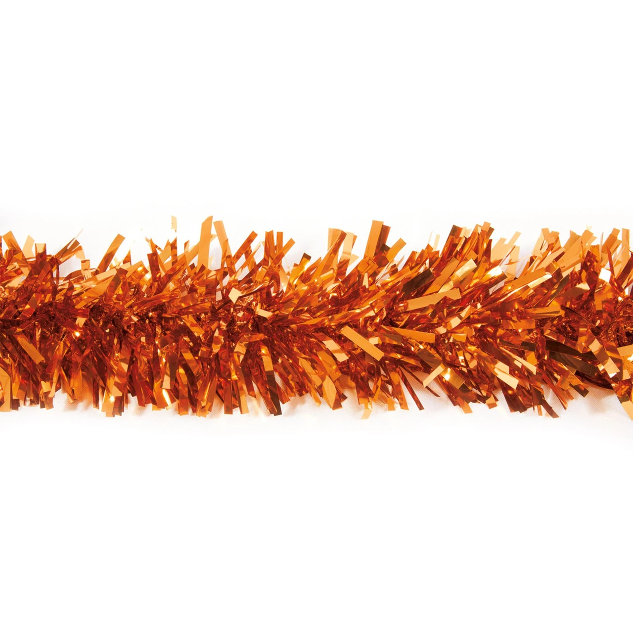 25' Burnt Orange Sparkly Tinsel Christmas Garland - Unlit 3 25' Burnt Orange Sparkly Tinsel Christmas Garland - Unlit