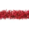 25' Red Twist Shiny Tinsel Christmas Garland - Unlit