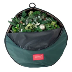 36" Green Unique Christmas Wreath Storage Bag With Removable Handle 12 36" Green Unique Christmas Wreath Storage Bag With Removable Handle -Noel Twinkle Shop dvlc tk 10112 rs 003 70695.1667556967