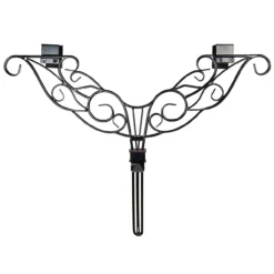 24" Antler Black Decorative Adjustable Wreath Hanger