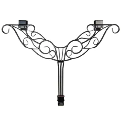 24" Antler Black Decorative Adjustable Wreath Hanger -Noel Twinkle Shop dvlc v 10909 blk 003 66231.1667604796