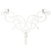 24" Ivy White Decorative Adjustable Wreath Hanger -Noel Twinkle Shop dvlc v 10958 wht 001 85050.1669806127