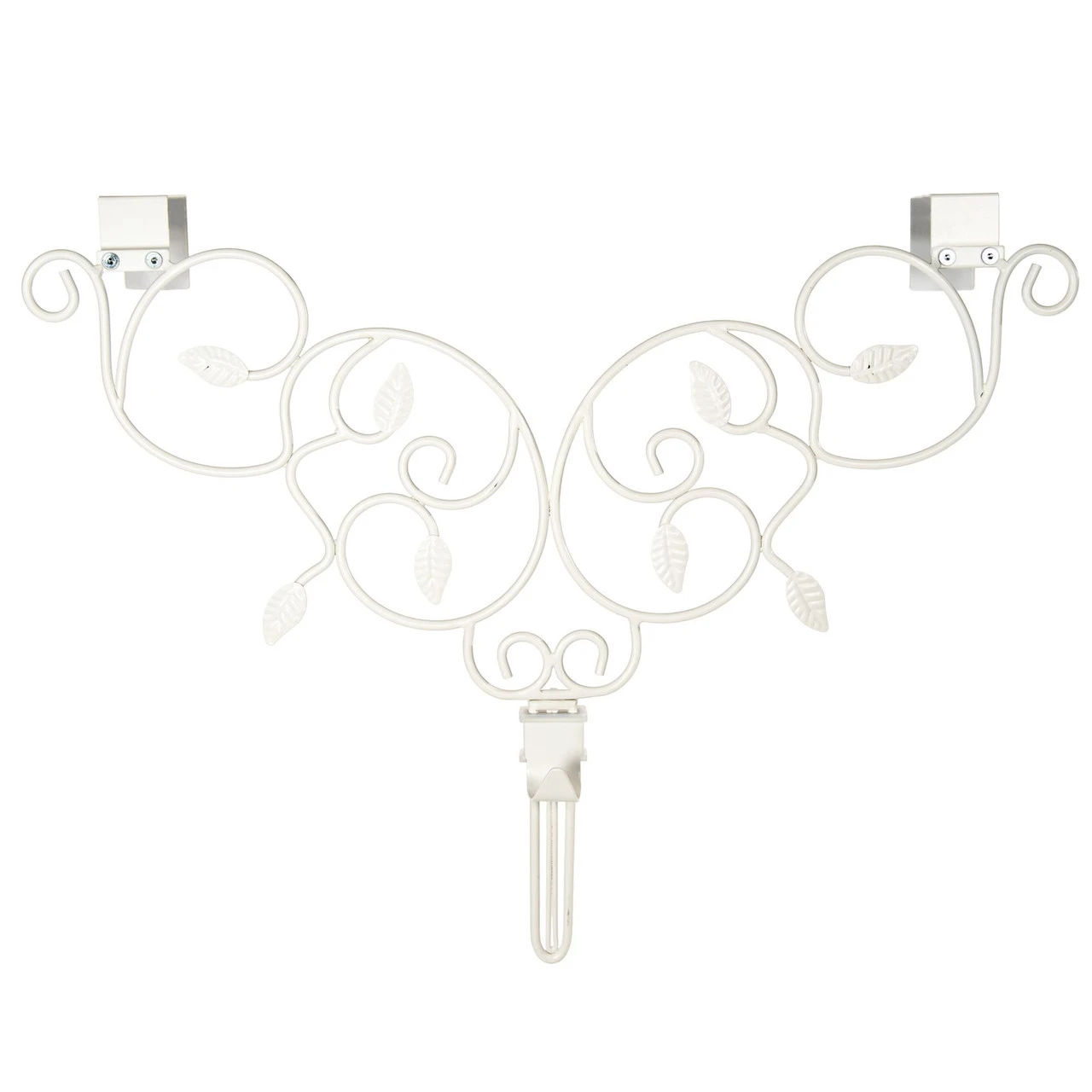 24" Ivy White Decorative Adjustable Wreath Hanger 3 24" Ivy White Decorative Adjustable Wreath Hanger