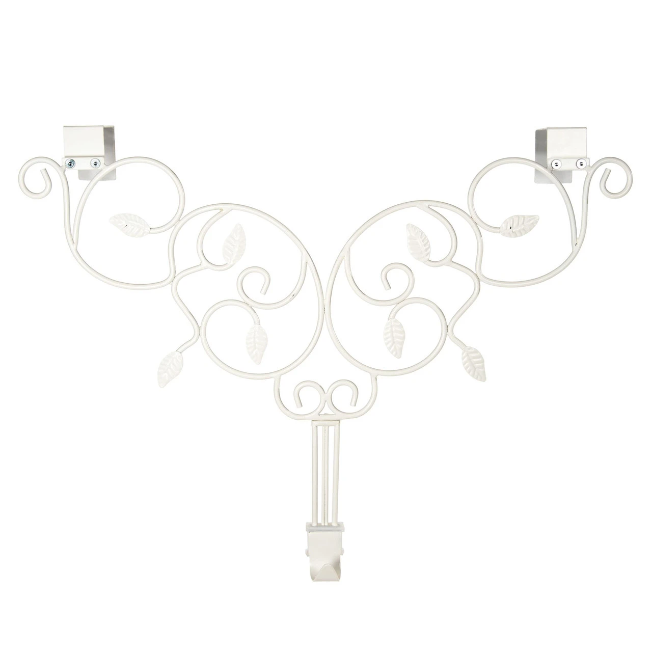 24" Ivy White Decorative Adjustable Wreath Hanger 5 24" Ivy White Decorative Adjustable Wreath Hanger - Image 3