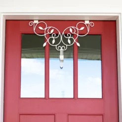 24" Ivy White Decorative Adjustable Wreath Hanger 16 24" Ivy White Decorative Adjustable Wreath Hanger -Noel Twinkle Shop dvlc v 10958 wht 007 60917.1669806128