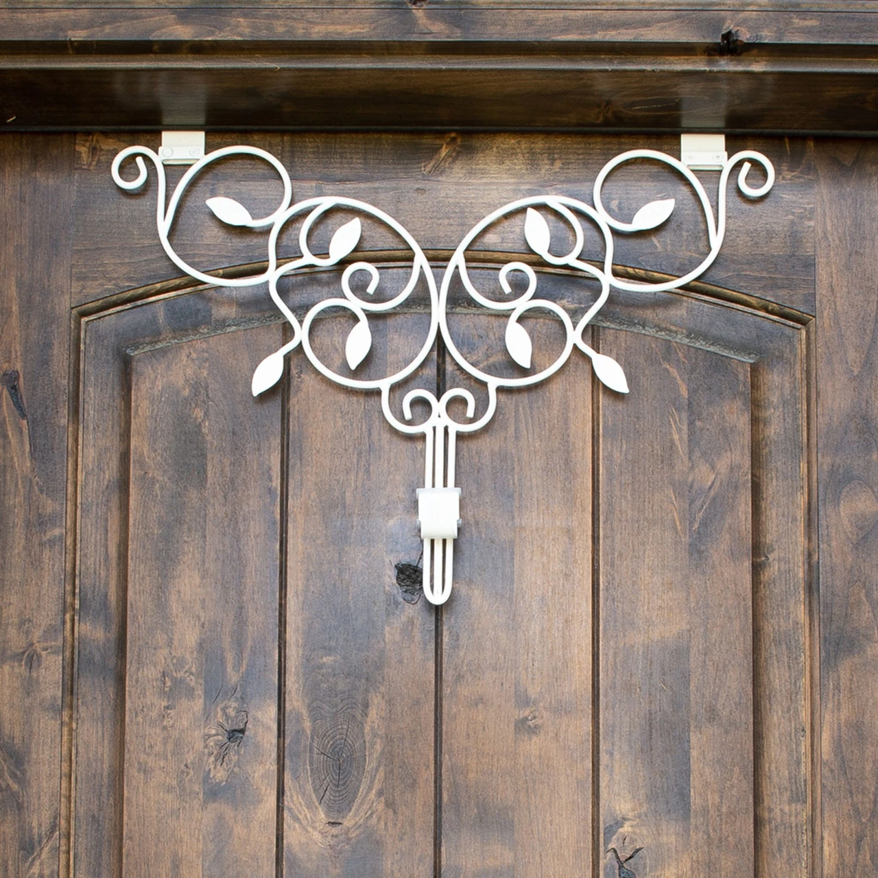 24" Ivy White Decorative Adjustable Wreath Hanger 10 24" Ivy White Decorative Adjustable Wreath Hanger - Image 8