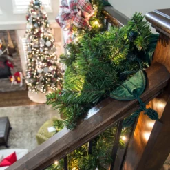 Set Of 3 Green Christmas Banister Protecting Garland Ties 16 Set Of 3 Green Christmas Banister Protecting Garland Ties -Noel Twinkle Shop dvlc v 11099 grn rs 007 63533.1667556996