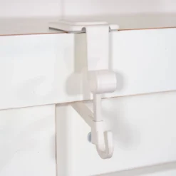 Set Of 3 Cotton White Christmas Mantle Garland And Stocking Hanger -Noel Twinkle Shop dvlc v 20530 wht rs3 005 71775.1667556999