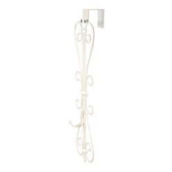 19.5" White Unique Adjustable Christmas Wreath Hanger 14 19.5" White Unique Adjustable Christmas Wreath Hanger -Noel Twinkle Shop dvlc v 20537 wht 005 65519.1667557002