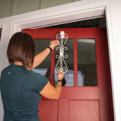 19.5" White Unique Adjustable Christmas Wreath Hanger 16 19.5" White Unique Adjustable Christmas Wreath Hanger -Noel Twinkle Shop dvlc v 20537 wht 007 95952.1667557002