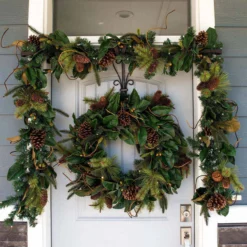 19.5" Brown Unique Adjustable Christmas Wreath Hanger -Noel Twinkle Shop dvlc v 20537 007 83859.1667557004