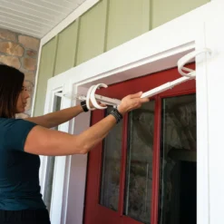 9" X 26" Cotton White Single Door Garland Christmas Hanger -Noel Twinkle Shop dvlc v 20720 wht 003 14461.1667557009