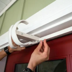 9" X 26" Cotton White Single Door Garland Christmas Hanger -Noel Twinkle Shop dvlc v 20720 wht 004 04635.1667557009