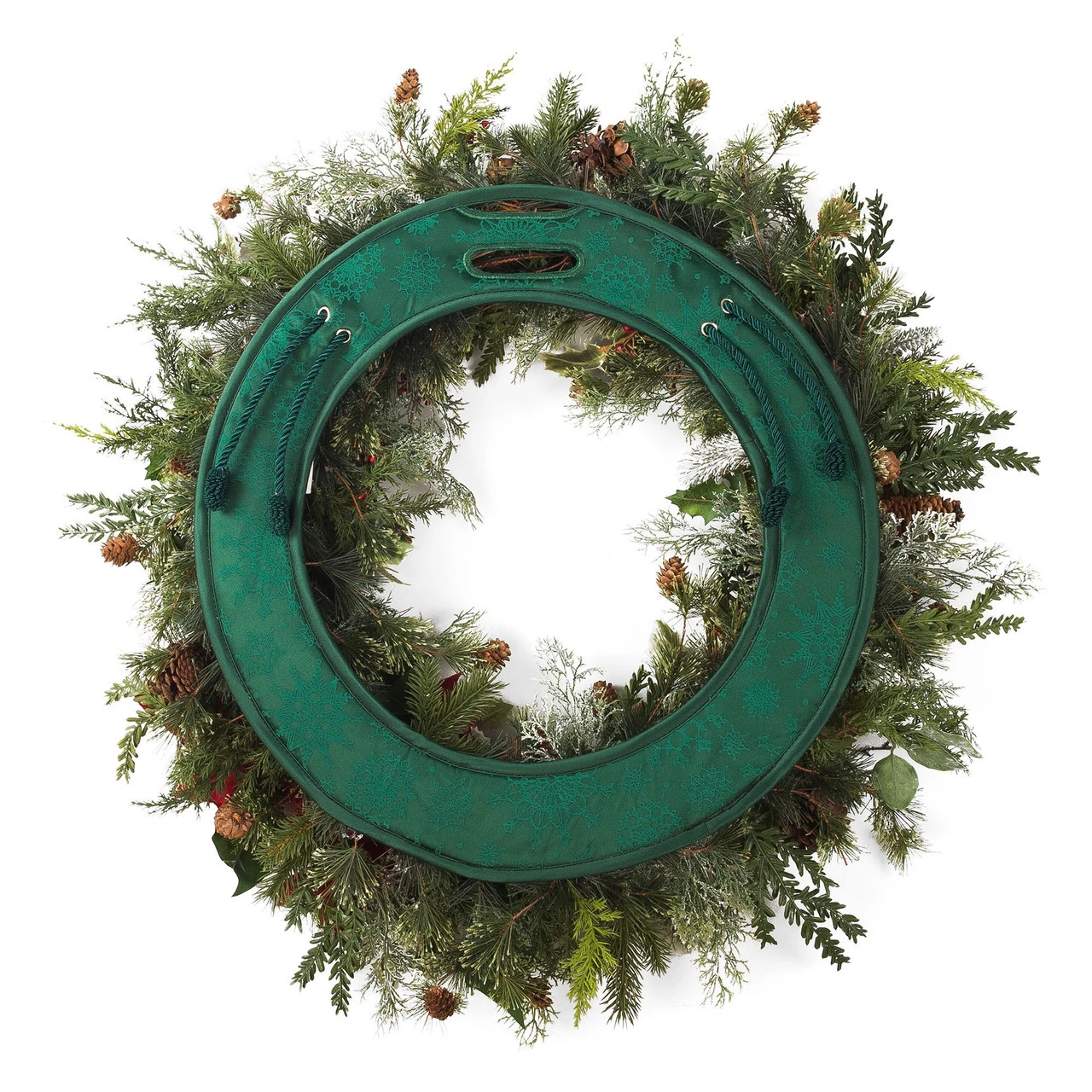 17" Basil Green Christmas Deluxe Door Saver Protective Wreath Pad 3 17" Basil Green Christmas Deluxe Door Saver Protective Wreath Pad