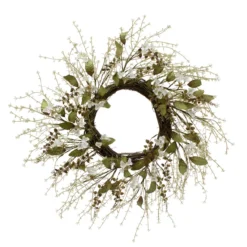 10" Green Floral Wreath