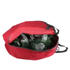 36" Red And Black Zip Up Christmas Wreath Storage Bag -Noel Twinkle Shop dyno 11536 206 3 30966.1667536191