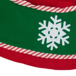 48" Red And Green Snowflakes Christmas Tree Skirt -Noel Twinkle Shop dyno 2481620 1zsa 1 80690.1667530459