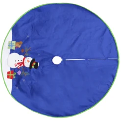 48" Blue And White Snowman With Gifts Christmas Tree Skirt 6 48" Blue And White Snowman With Gifts Christmas Tree Skirt -Noel Twinkle Shop dyno 2486054 2 2 56091.1667575958