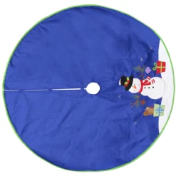48" Blue And White Snowman With Gifts Christmas Tree Skirt 7 48" Blue And White Snowman With Gifts Christmas Tree Skirt -Noel Twinkle Shop dyno 2486054 2 3 83783.1667575959