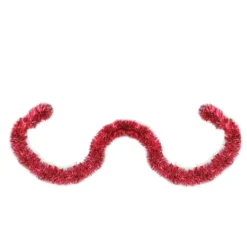 50' X 2.5" Red Tinsel Artificial Christmas Garland - Unlit