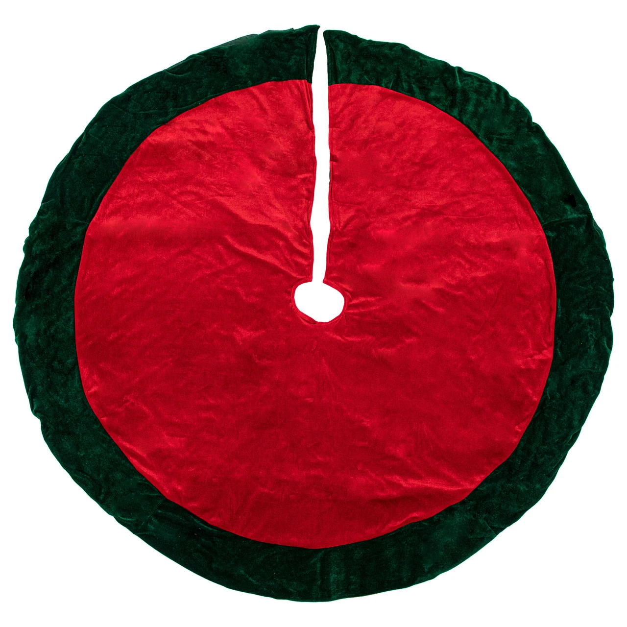 60" Green And Red Traditional Christmas Tree Skirt 3 60" Green And Red Traditional Christmas Tree Skirt