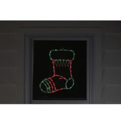 18" Red And Green Lighted Stocking Silhouette Window Christmas Decoration 8 18" Red And Green Lighted Stocking Silhouette Window Christmas Decoration -Noel Twinkle Shop fch6f3urioa3sjbj0jgvofuw4mhba9cb 35002.1667655865
