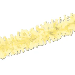 Club Pack Of 24 Soft Yellow Festive Tissue Festooning Decorations 25'