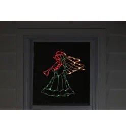 18" Lighted Trumpeting Angel Christmas Window Silhouette Decoration -Noel Twinkle Shop fqkwmtna5t0t7jl1hbtcqychztnliphj 74042.1667655402