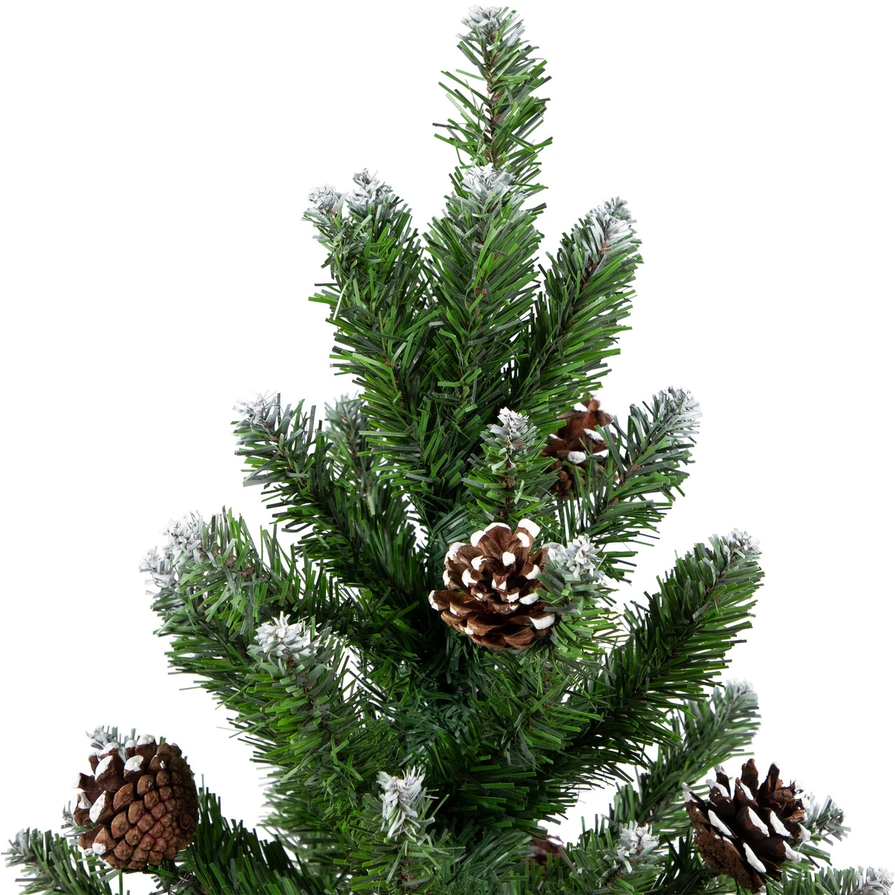 24" Frosted Norway Pine With Pine Cones Medium Artificial Christmas Tree, Unlit 6 24" Frosted Norway Pine With Pine Cones Medium Artificial Christmas Tree, Unlit - Image 4