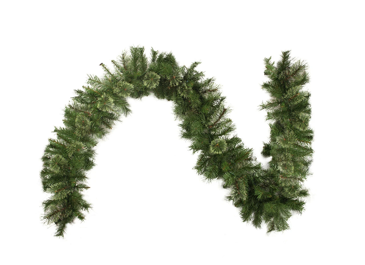 9' X 14" Cashmere Mixed Pine Artificial Christmas Garland - Unlit 3 9' X 14" Cashmere Mixed Pine Artificial Christmas Garland - Unlit