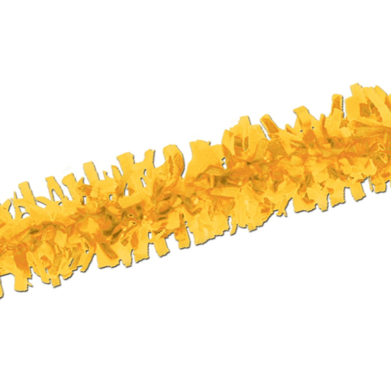 Club Pack Of 24 Bright Yellow Festive Tissue Festooning Decorations 25' 3 Club Pack Of 24 Bright Yellow Festive Tissue Festooning Decorations 25'